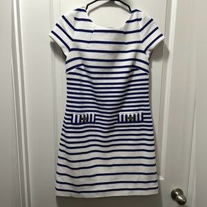 Lilly Pulitzer Blue and White Striped Dress